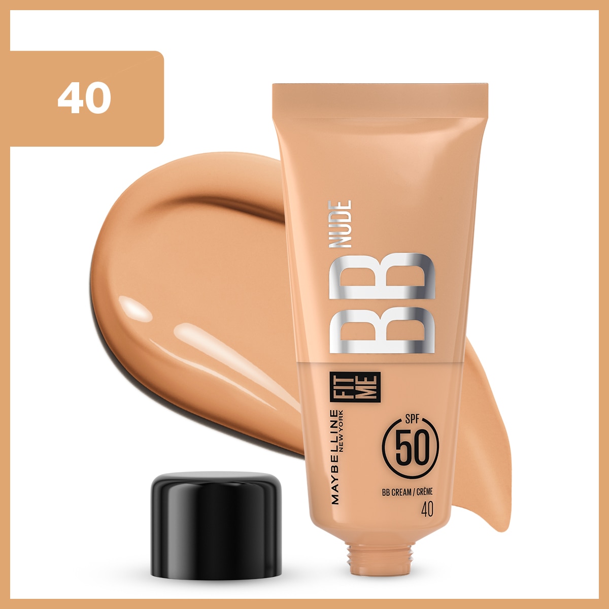  MAYBELLINE MAYBELLINE Maybelline New York Fit Me Nude Cilt Bakımı Etkili Nemlendirici SPF50 BB Krem 40  1 of 12 
