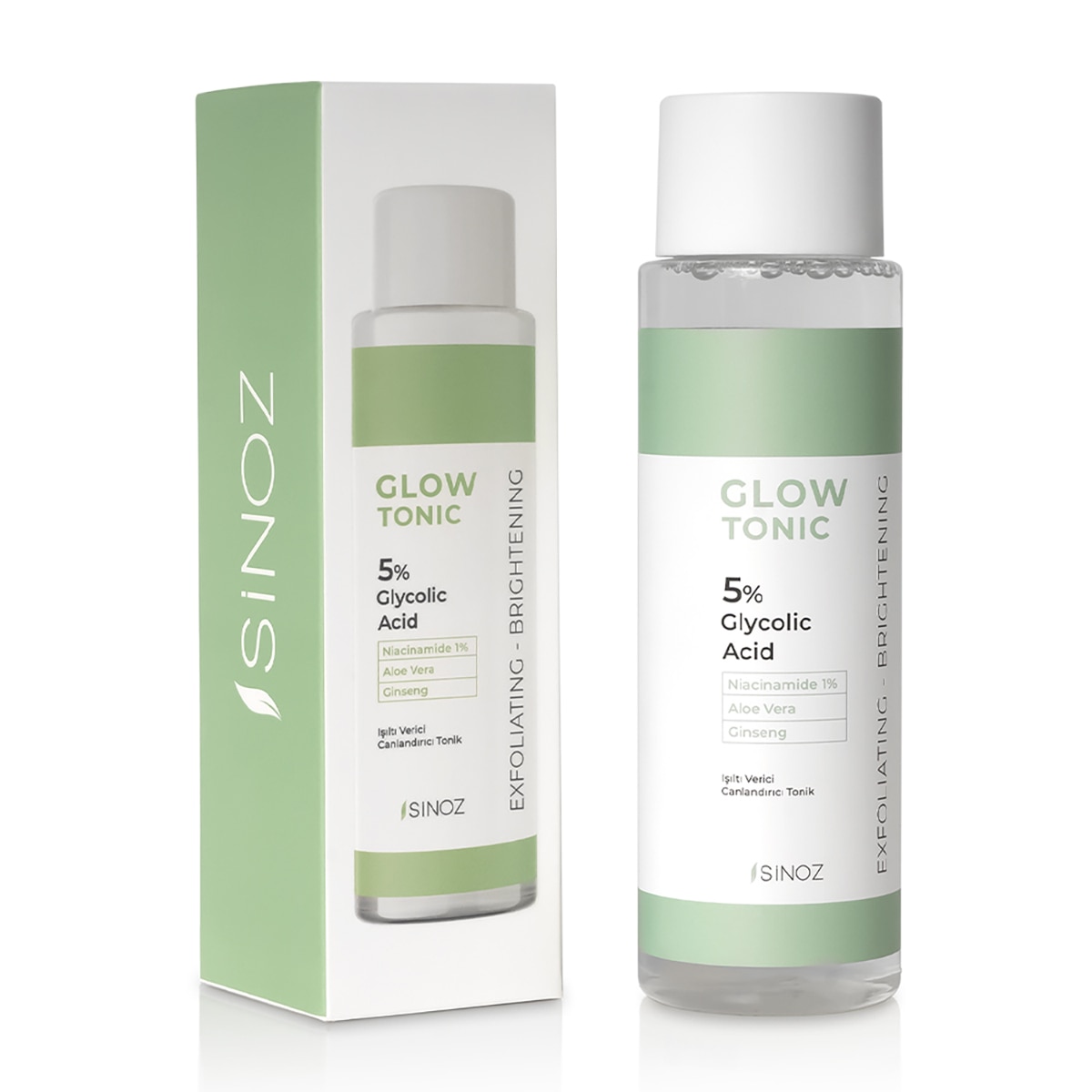  SİNOZ SINOZ Sinoz Glikoik Asit Işıltı Etkili Tonik 200 ml  1 of 7 
