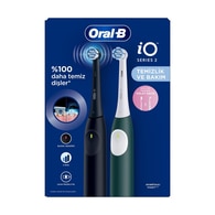 Oral-B iO 2 Şarjlı Diş Fırçası Seti 2'li Gece Siyahı / Yeşil