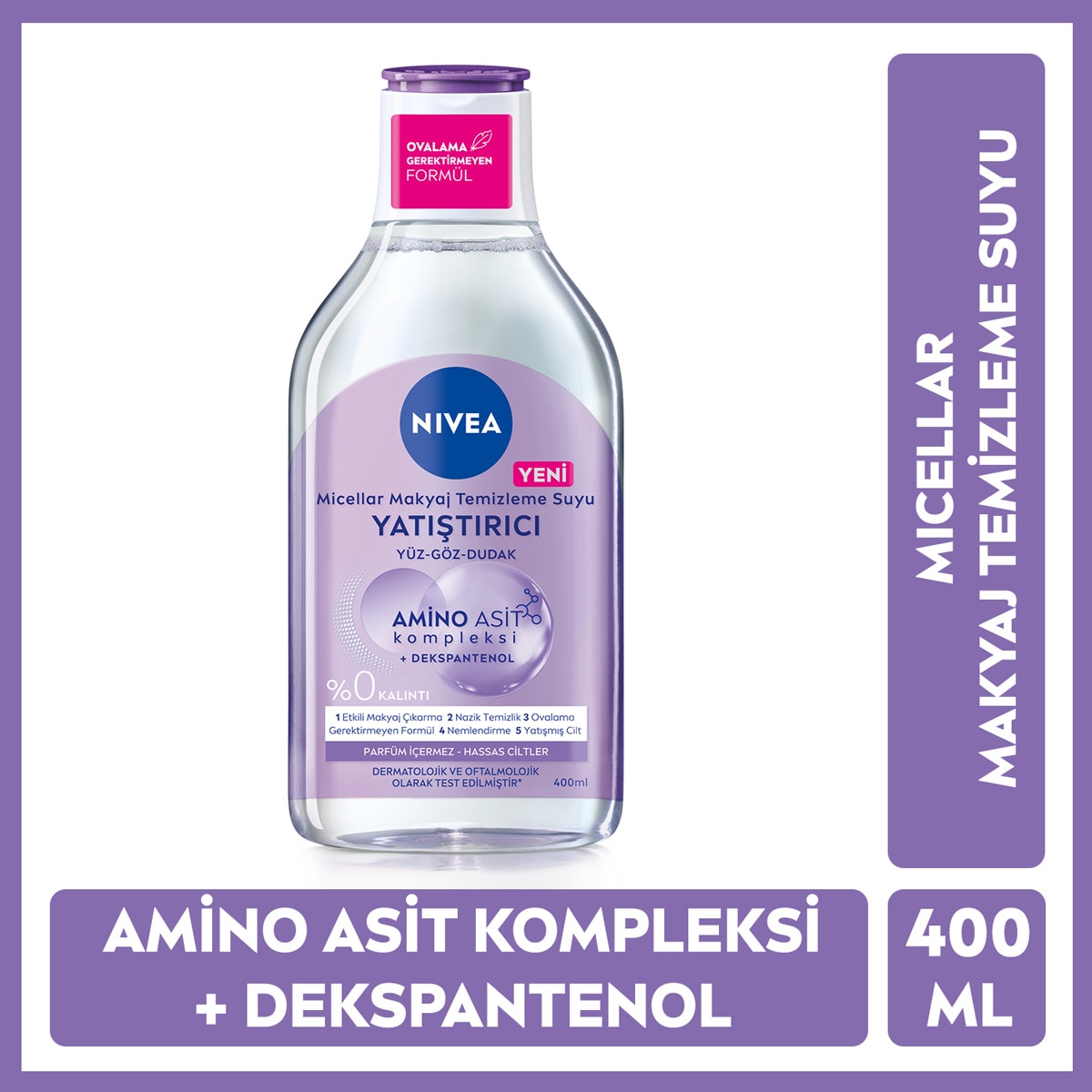  NIVEA VISAGE NIVEA VISAGE Nivea Yatıştırıcı Micellar Makyaj Temizleme Suyu Hassas Cilt 400 ml  1 of 1 Nivea Yatıştırıcı Micellar Makyaj Temizleme Suyu Hassas Cilt 400 ml