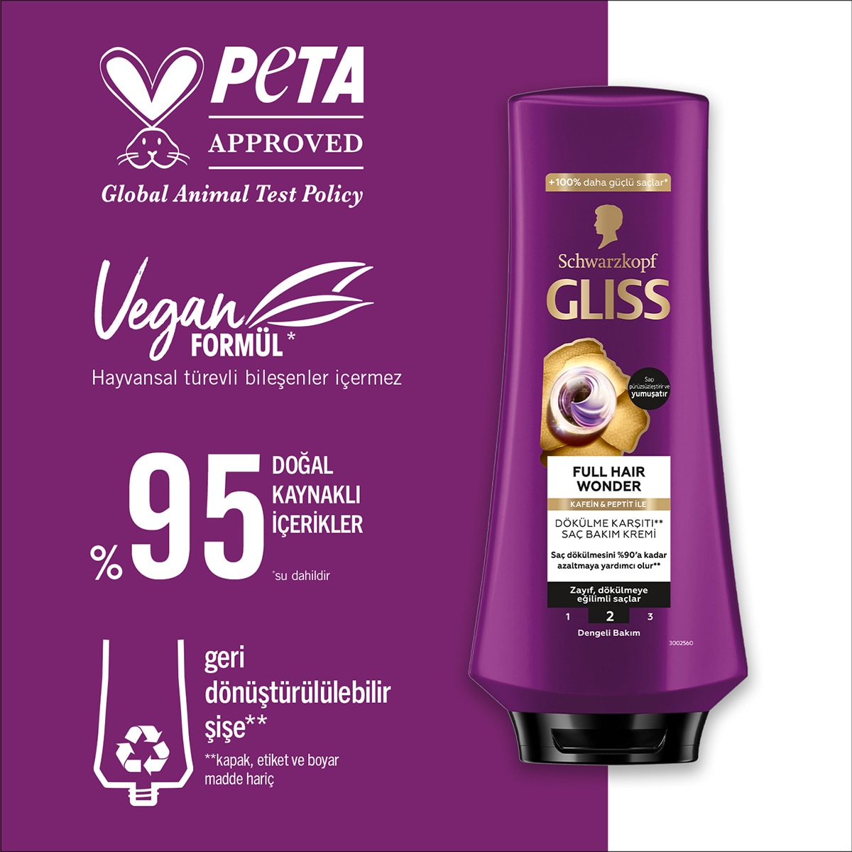  GLISS GLISS Gliss Saç Kremi Full Hair Wonder 360 ml  1 of 9 