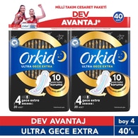  ORKID ORKID Orkid Ultra Ekstra Cesaret Paketi Gece Ekstra 40'lı  1 of 1 