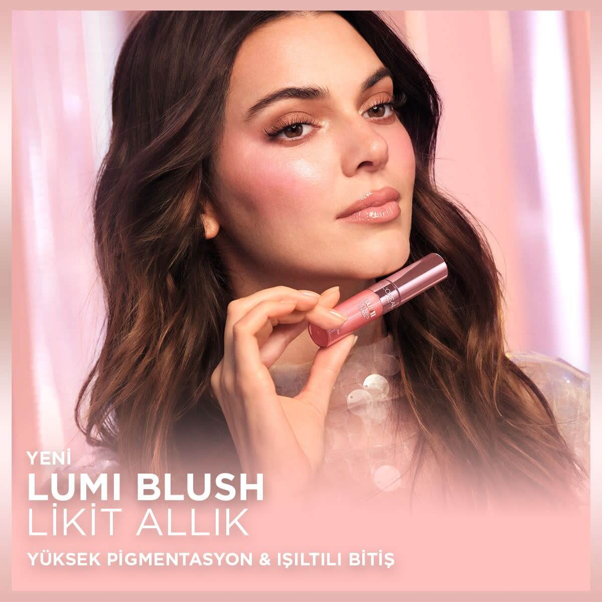  LOREAL PARIS LOREAL PARIS L'Oreal Paris Lumi Blush Yoğun Pigmentli ve Işıltılı Likit Allık Glowy Gold Pink  1 of 9 