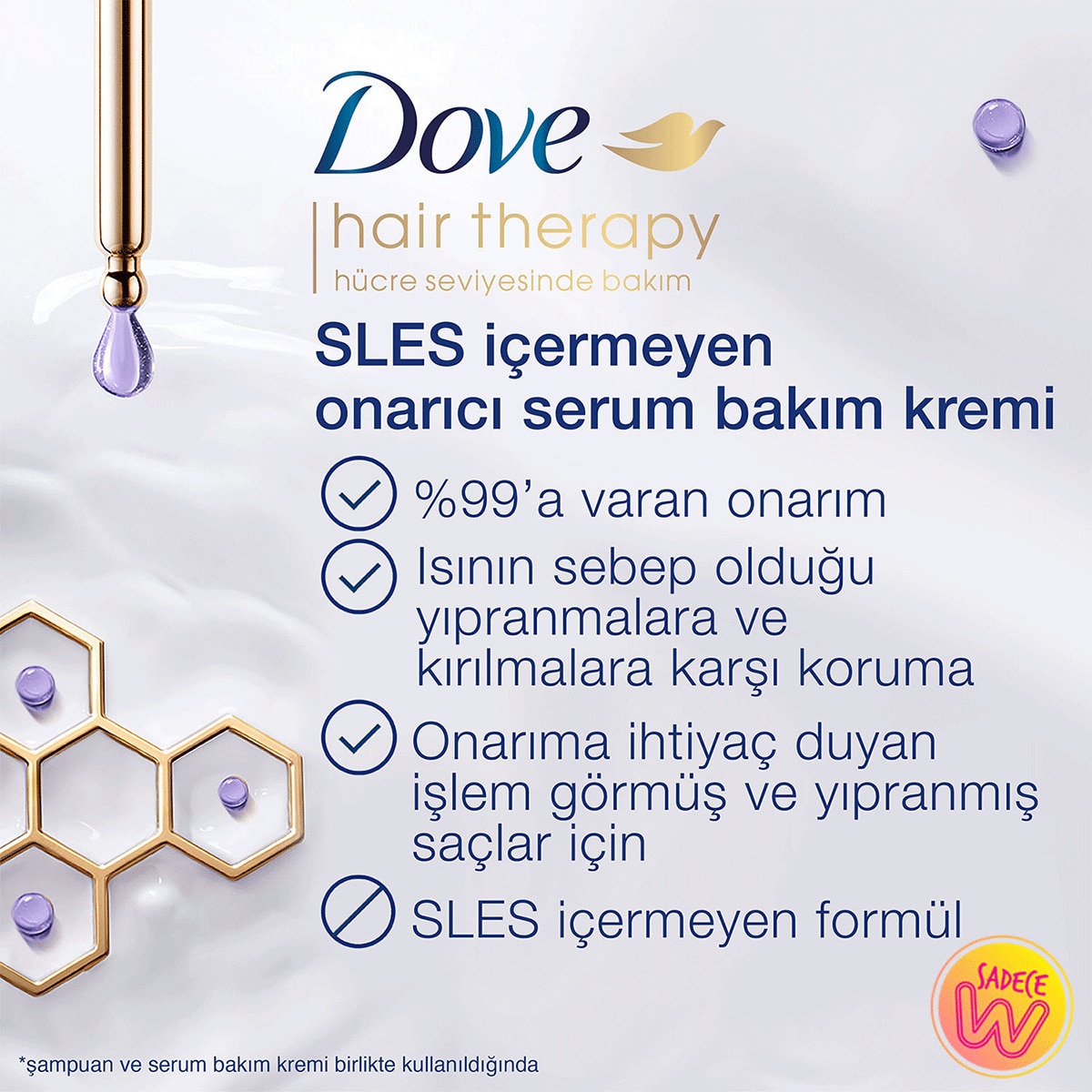  undefined DOVE EXC. Dove Hair Therapy Onarıcı Serum Saç Bakım Kremi Rescue & Protect 170 ml  1 of 10 