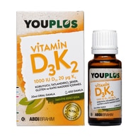  undefined YOUPLUS Youplus Vitamin D3K2 1000 IU 20 ml Oral Damla 
