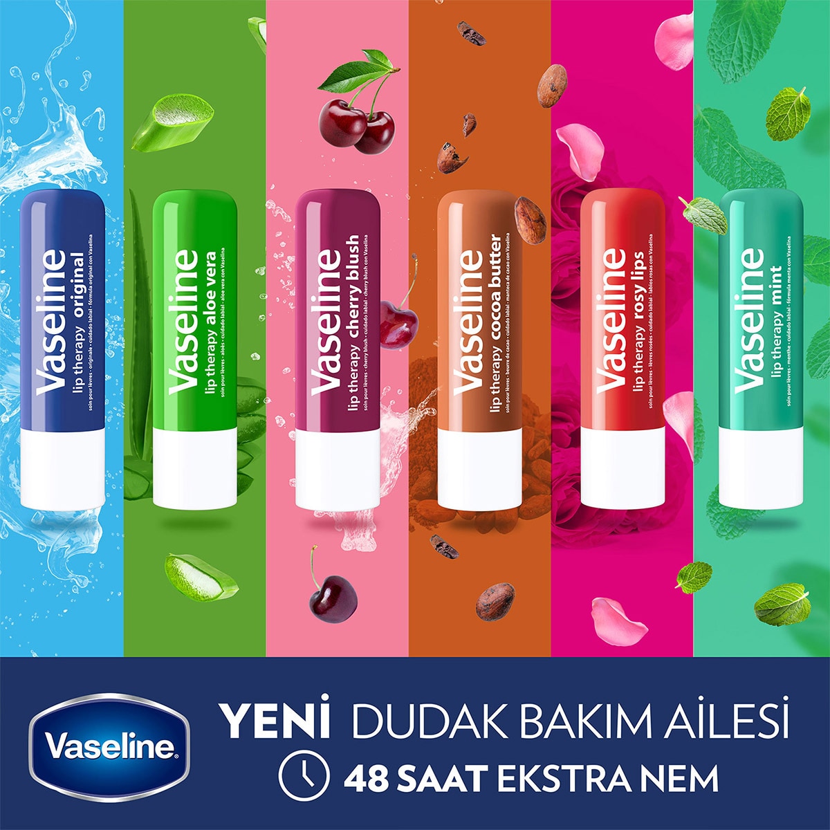  VASELINE VASELINE EXC. Vaseline Lipstick Mint Etkili 4.8 g  1 of 9 