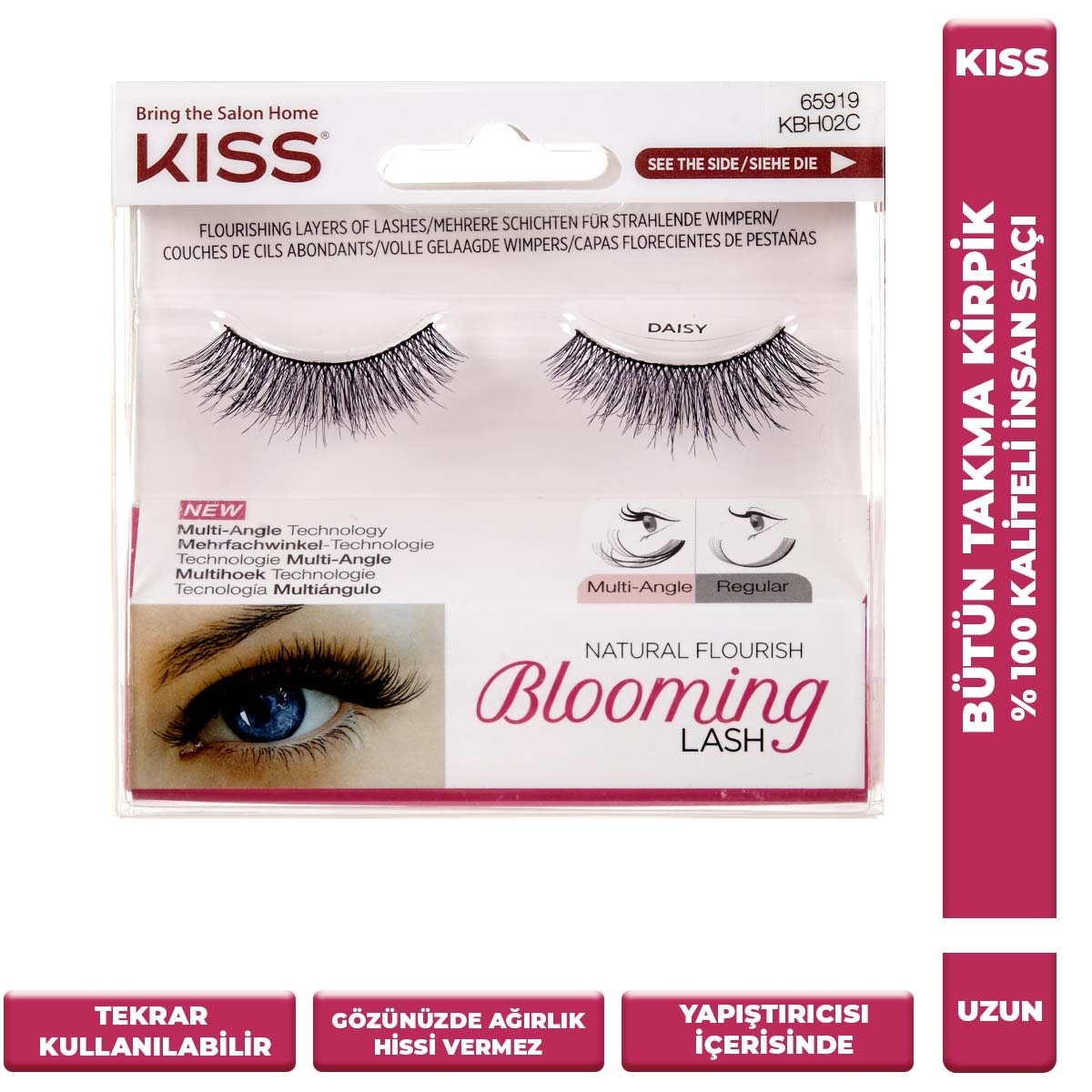 KISS KISS Kiss Blooming Lash Daisy Bütün Takma Kirpik Tekrar Kullanılabilir 1 of 1