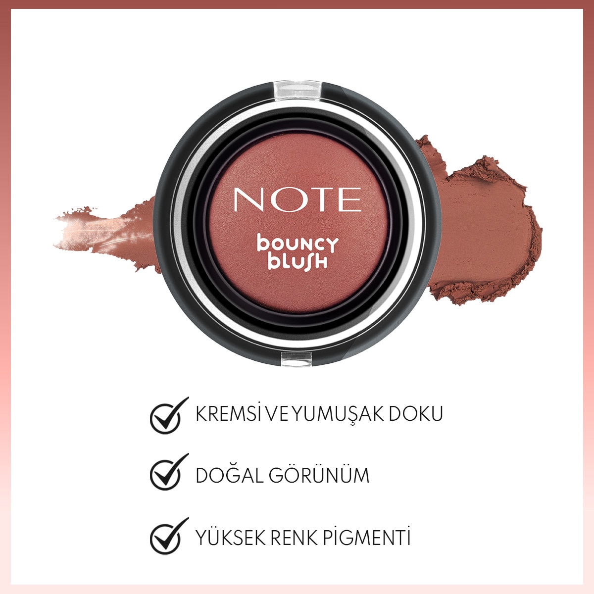 NOTE NOTE Note Bouncy Yumuşak Kremsi Allık 04 Sunkiss 1 of 5