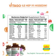 Vitago Multivitamin, Multimineral, Koenzim Q-10 İçeren Tablet Takviye Edici Gıda 60'lı