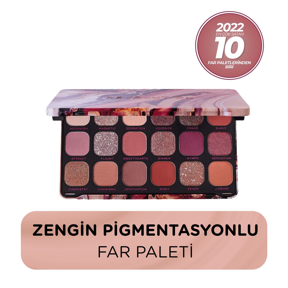  REVOLUTION REVOLUTION Revolution Forever Flawless Far Paleti Allure  1 of 7 