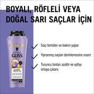Gliss Blonde Perfector Turunculaşma Karşıtı Onarıcı Şampuan Peptit ve Yaban Mersini Özü ile 250 ml