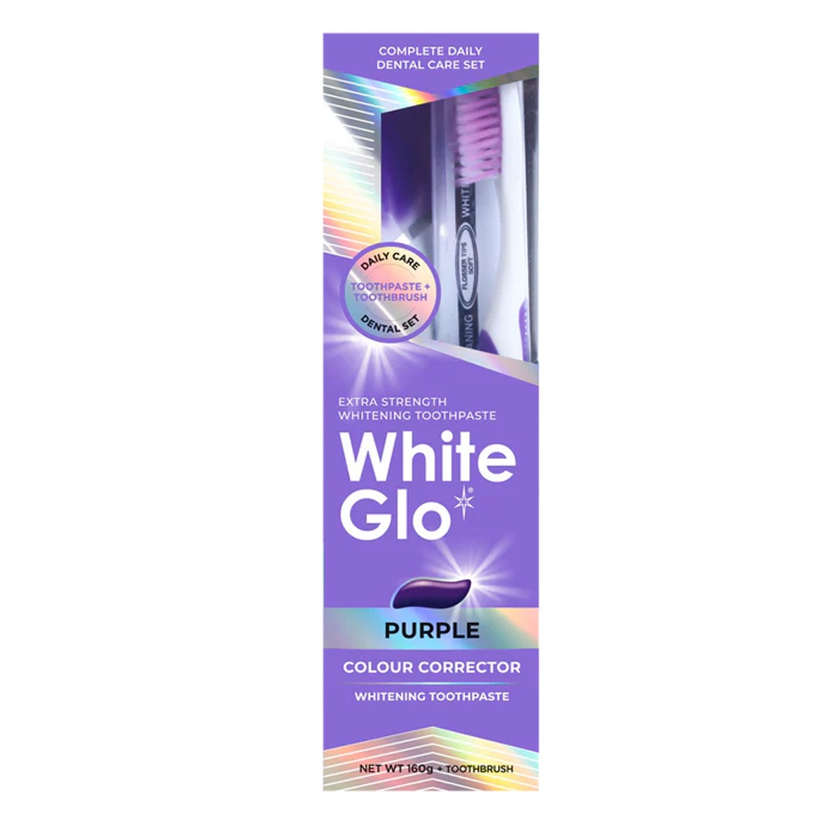 WHITE GLO WHITE GLO White Glo Sarı Leke Karşıtı Mor Diş Macunu 1 of 3