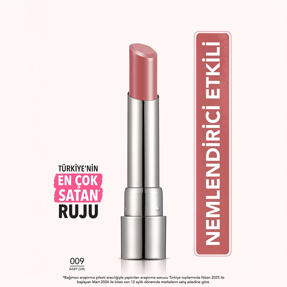  FLORMAR FLORMAR Flormar Sheer Up Ruj No: 009 Baby Girl  Flormar Sheer Up Ruj No: 009 Baby Girl
