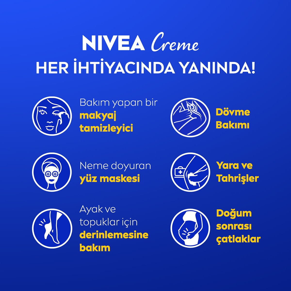 NIVEA CREME NIVEA CREME Nivea Creme Nemlendirici Krem 250 ml Bakım Yapan Koruma Tüm Ciltler  1 of 8 