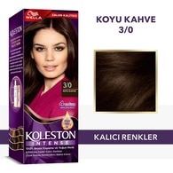 Wella Koleston Intense Saç Boyası 3/0 Koyu Kahve