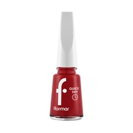  FLORMAR FLORMAR Flormar Quick Dry Hızlı Kuruyan İnce Yapılı & Parlak Bitişli Oje No: QD 04 Red Flag  1 of 4 