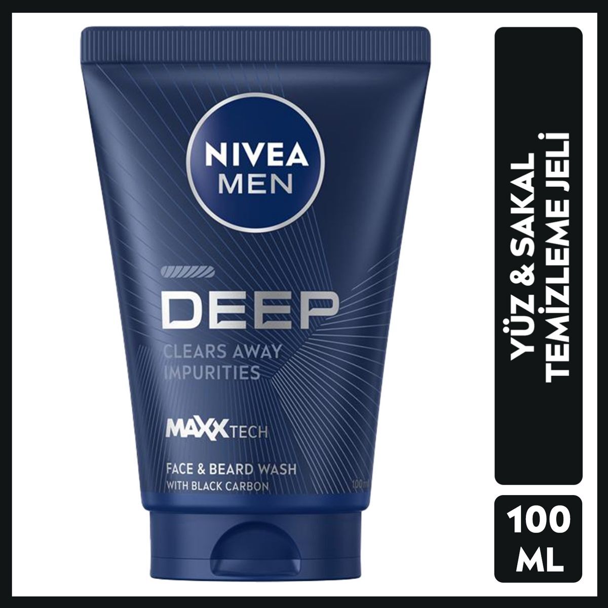 NIVEA FOR MEN NIVEA FOR MEN Nivea Men Deep Dimension Yüz Temizleme Jeli 100 ml 1 of 6