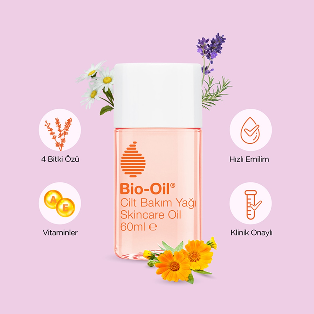 BIO-OIL BIO-OIL Bio-Oil Cilt Bakım Yağı 60 ml 1 of 8