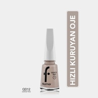  FLORMAR FLORMAR Flormar Quick Dry Hızlı Kuruyan İnce Yapılı & Parlak Bitişli Oje No: QD 12 Every Trick 