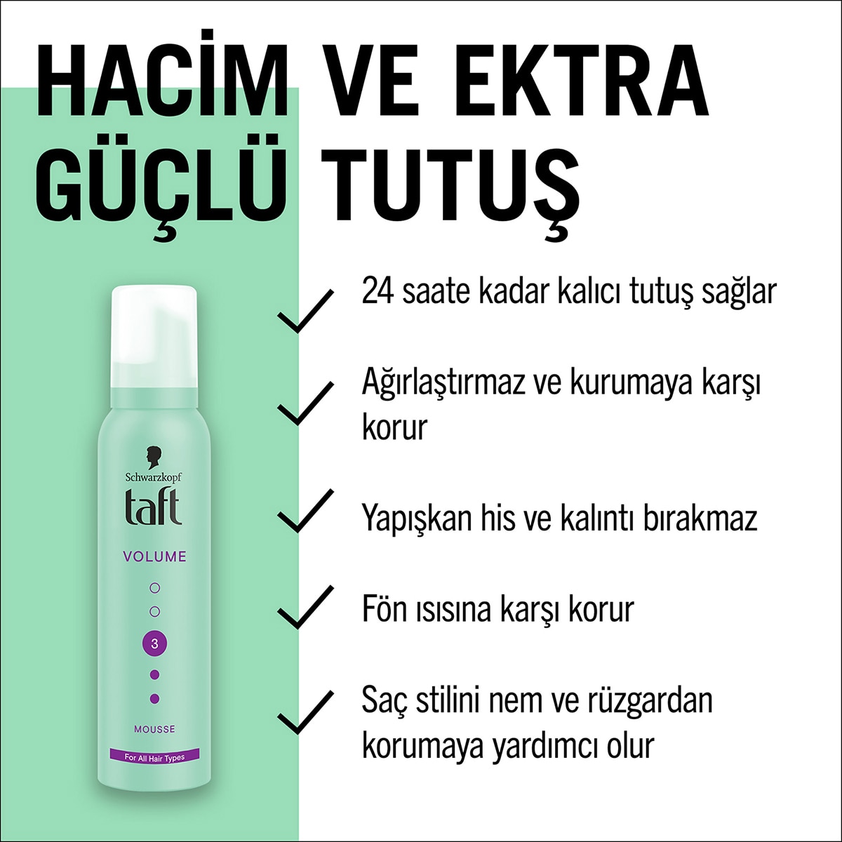  TAFT TAFT Taft Volume Köpük 150 ml  1 of 5 
