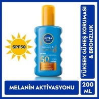  NIVEA SUN NIVEA SUN Nivea Sun SPF50 Güneş Koruyucu & Bronzluk Güneş Kremi 200 ml Sprey 