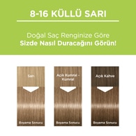 Palette Kalıcı Doğal Renkler 8-16 Küllü Sarı