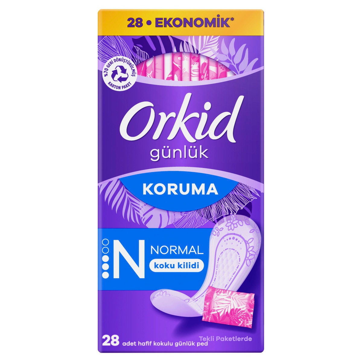  ORKID ORKID Orkid Yaprak Günlük Ped Normal Ekonomik Paket 40 Ped  1 of 1 Orkid Yaprak Günlük Ped Normal Ekonomik Paket 40 Ped