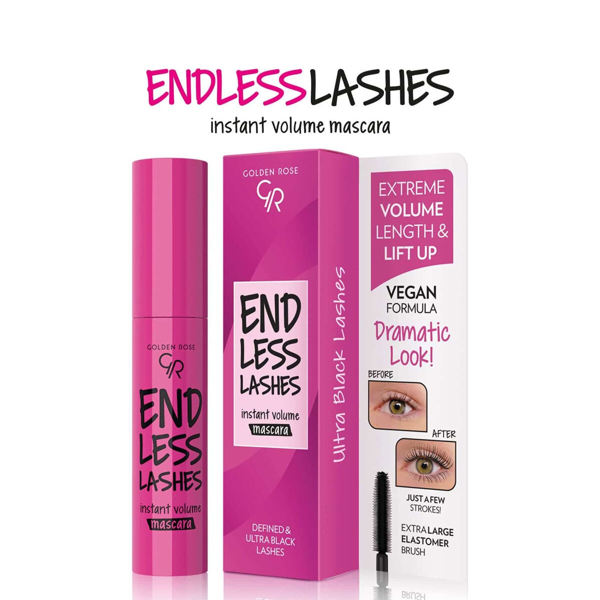  GOLDEN ROSE GOLDEN ROSE Golden Rose Endless Lashes Maskara  1 of 5 