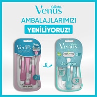 GILLETTE VENUS GILLETTE VENUS Gillette Venus Hassas Kullan At Kadın Tıraş Bıçağı 3 Adet 1 of 11