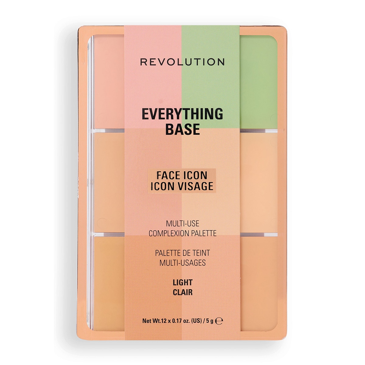 REVOLUTION REVOLUTION Revolution Everything Base Face Icon Çok Amaçlı Ten Paleti Light 1 of 6