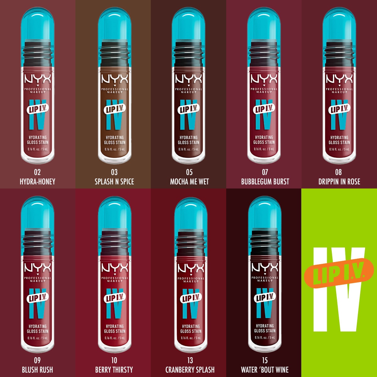  NYX NYX Nyx Professional Make Up Lip IV Dudak Parlatıcısı Tint Dripping In Rose  1 of 8 