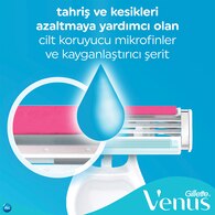Gillette Venus Renkli Kullan At Tıraş Bıçağı 3 Bıçaklı 4+2 Adet
