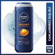  NIVEA BATH CARE NIVEA BATH CARE Nivea Sport 2'si 1 Arada Erkek Duş Jeli 500 ml  