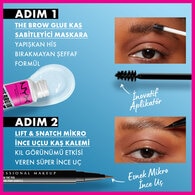 Nyx Professional Makeup Brow Glue Kaş Sabitleyici Maskara Şeffaf