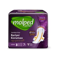  MOLPED MOLPED Molped Supernight Hijyenik Kadın Ped Uzun 7'li  1 of 1 