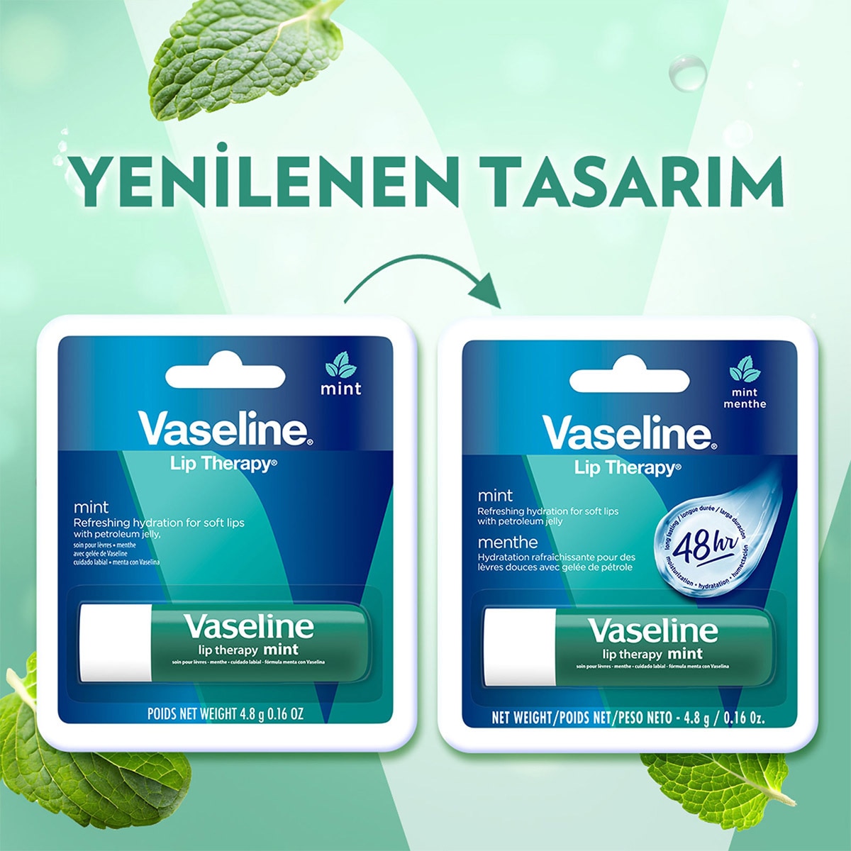  VASELINE VASELINE EXC. Vaseline Lipstick Mint Etkili 4.8 g  1 of 9 
