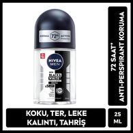 Nivea Men Erkek Sprey Deodorant Deep Dimension 150ml ve Mini Roll-on Black&White Invisible Original 25ml, 72 Saat Anti-perspirant