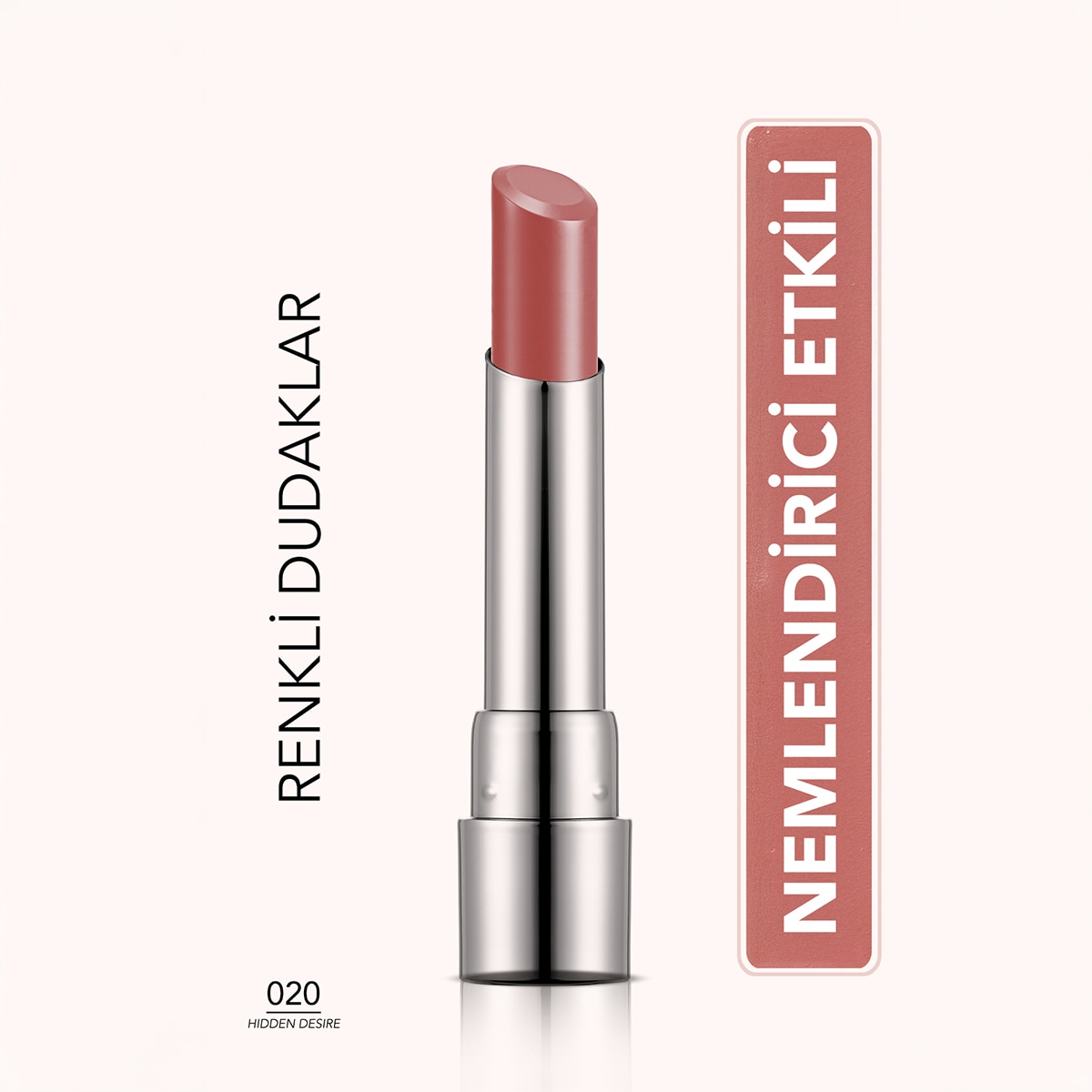 FLORMAR FLORMAR Flormar Sheer Up Parlak Bitişli Nemlendirici Etkili Ruj No: 020 Hidden Desire 1 of 9