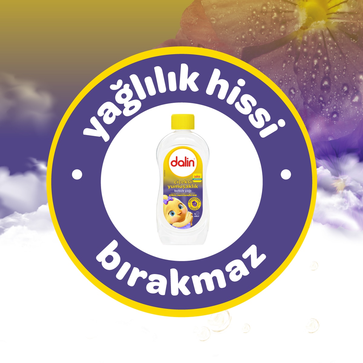  DALİN EXC. DALİN EXC. Dalin Bebek Yağı Çiçeksi Yumuşaklık 300 ml  1 of 7 