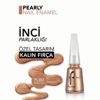  FLORMAR FLORMAR Flormar Pearly Parlak Bitişli Sedefli Oje No: PL387 Vintage Gold  1 of 5 