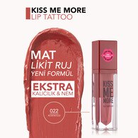 Flormar Kiss Me More Yoğun Nemlendirici Likit Mat Ruj Koyu Gül Kurusu