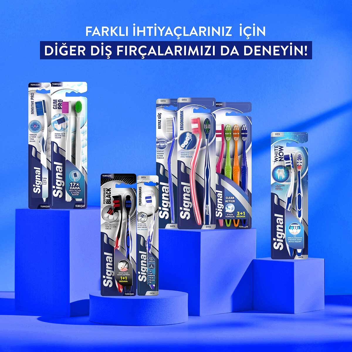  SIGNAL SIGNAL Signal Diş Fırçası Performans Black 1+1  1 of 8 