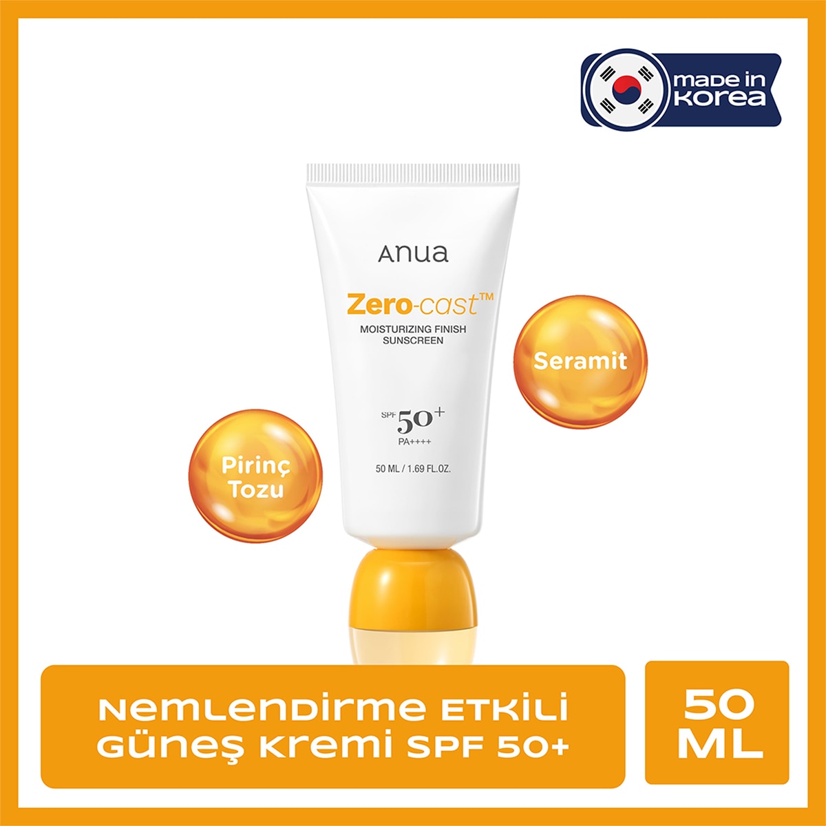 ANUA ANUA Anua Zero Cast Nemlendirici Güneş Kremi 50 ml 1 of 11