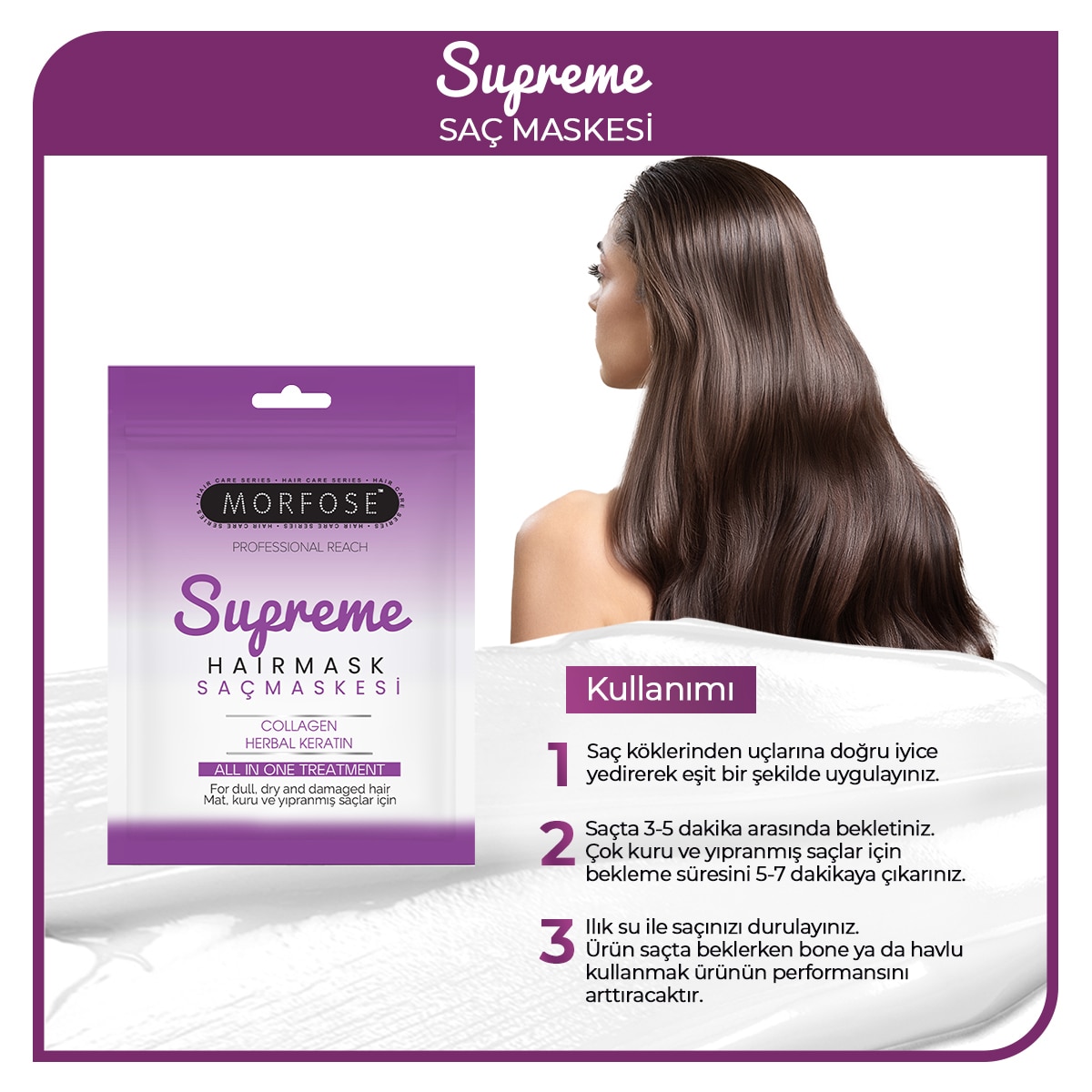 MORFOSE MORFOSE EXC. Morfose Supreme Saç Maskesi Seyahat Boy 25 ml 1 of 5