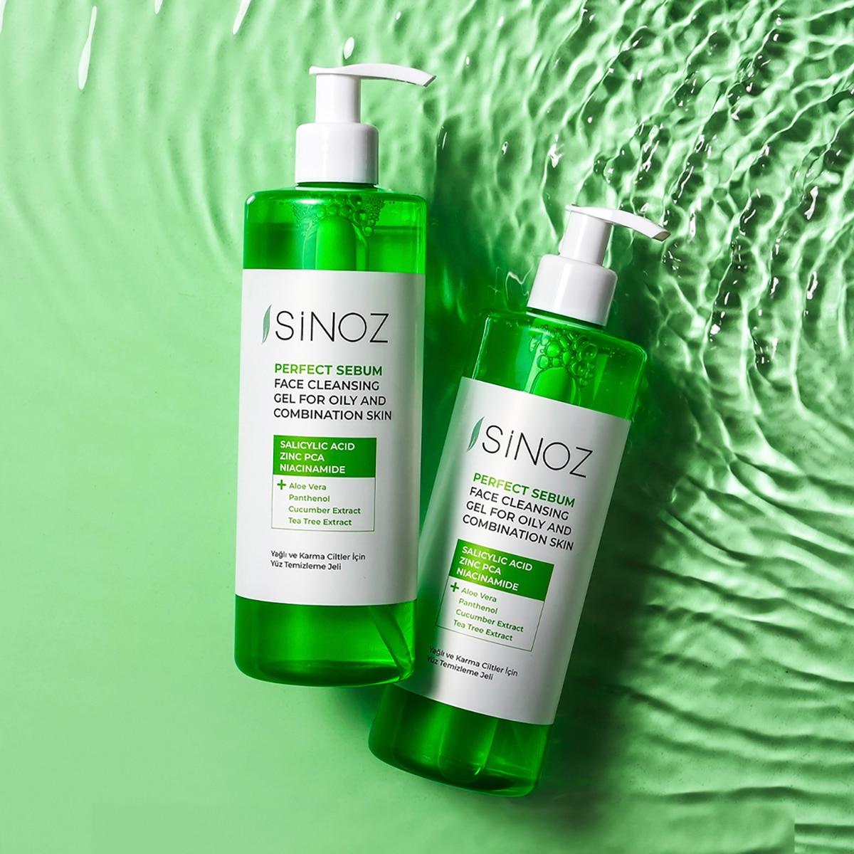 SINOZ Sinoz Yağlı ve Karma Ciltler Yüz Temizleme Jeli 400 ml