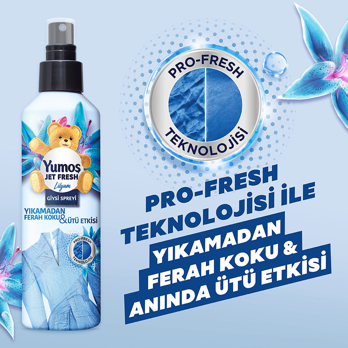  YUMOŞ YUMOŞ Yumoş Jet Fresh Sprey Lilyum 200 ml  1 of 5 