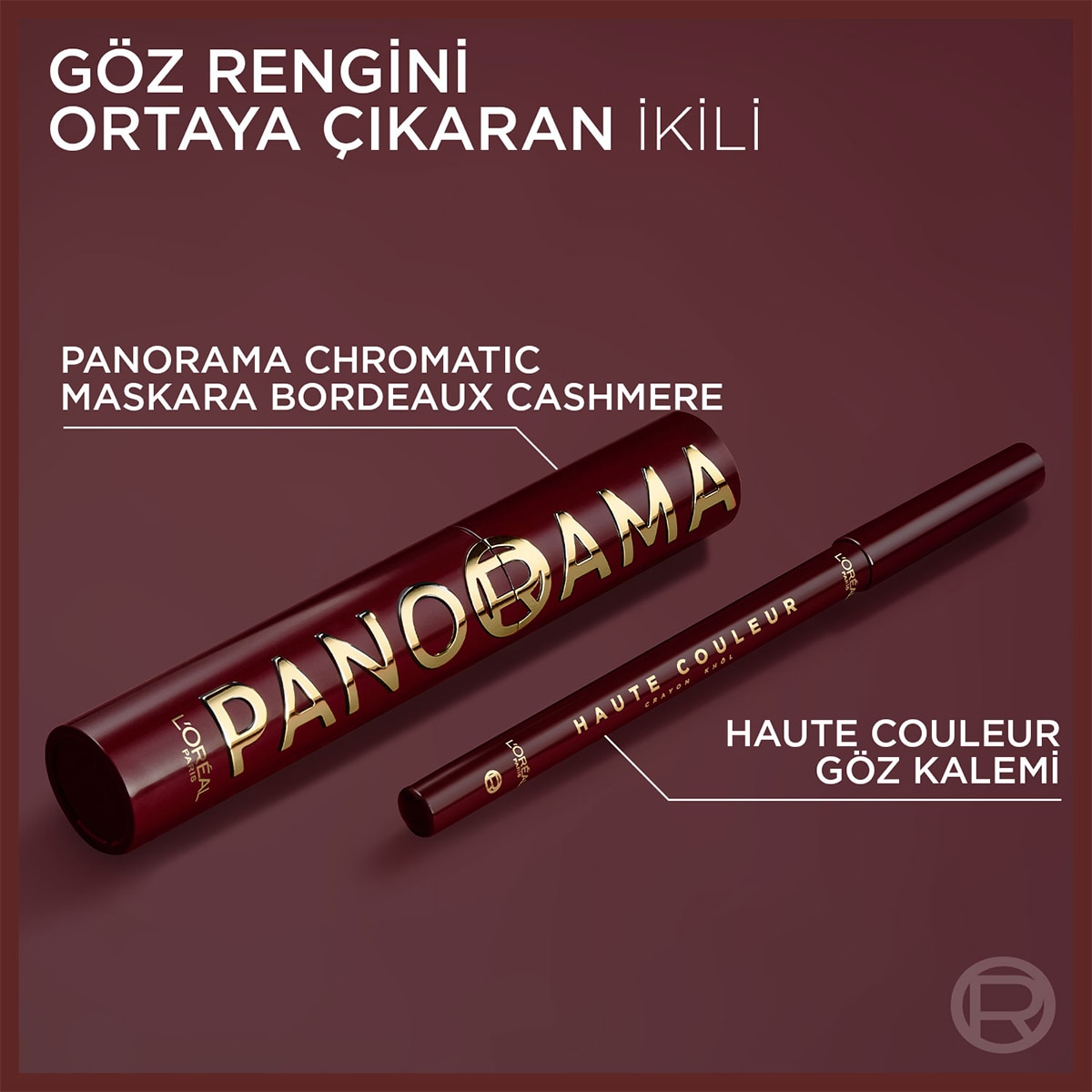  LOREAL PARIS LOREAL PARIS L'Oreal Paris Panorama Maskara Bordeaux Nu  1 of 7 