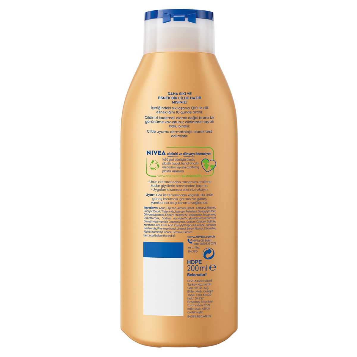  NIVEA BODY NIVEA BODY NIVEA Q10 Bronzlaştırıcı ve Sıkılaştırıcı Vücut Bakım Losyonu 200 ml  1 of 8 
