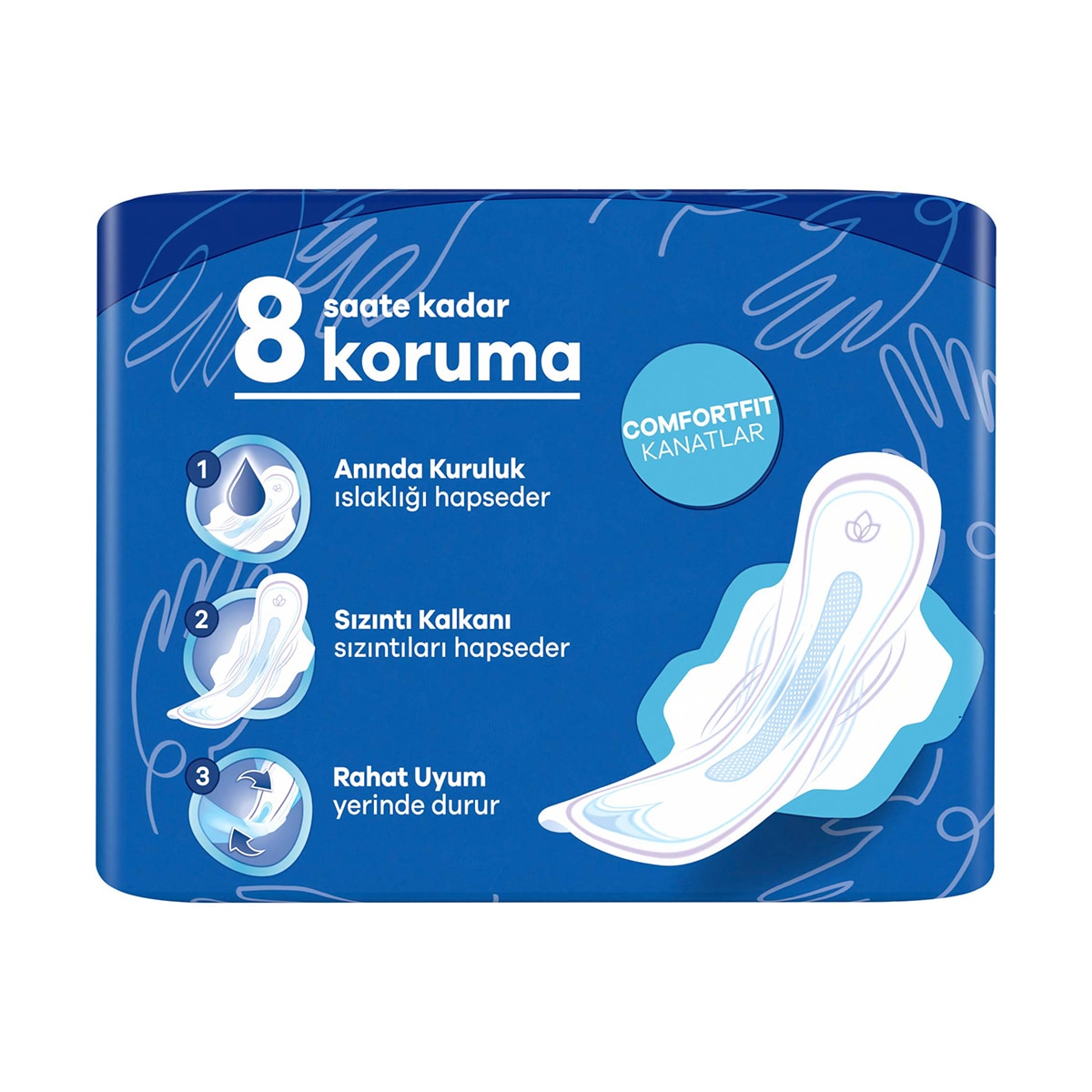  ORKID ORKID Orkid Ultra Hijyenik Ped Gece Extra Tekli 6 Adet  1 of 9 