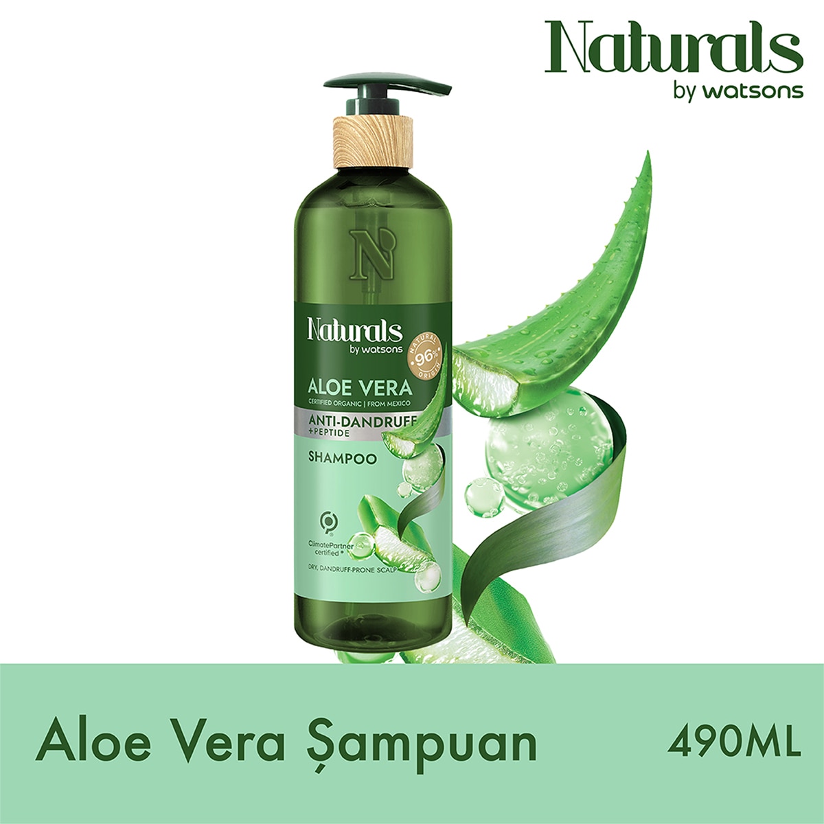 NATURALS BY WATSONS NATURALS BY WATSONS Naturals By Watsons Aloe Vera Şampuan 490 ml 1 of 4